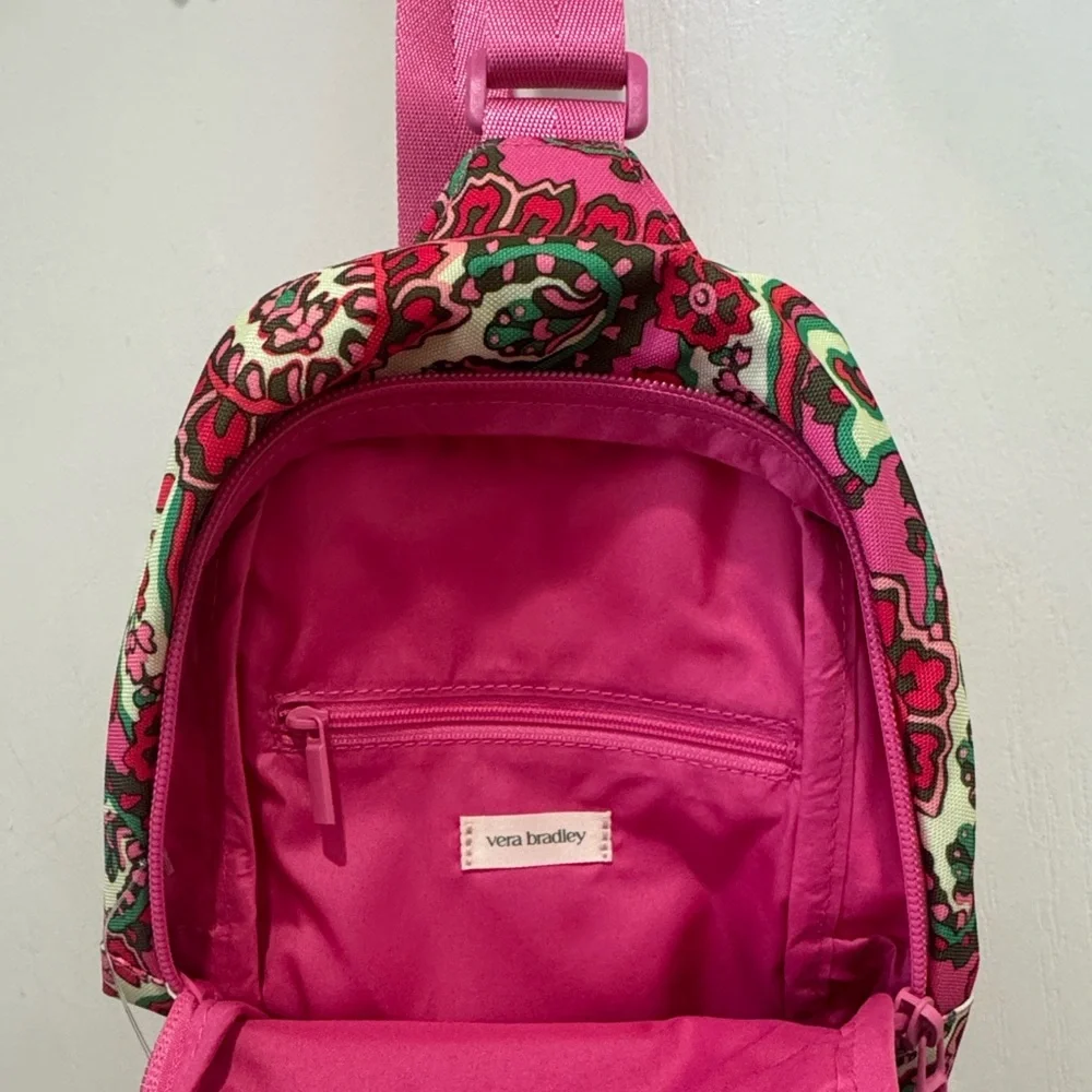 VERA BRADLEY Essential Sling Backpack 50712–22012 Capri Pink $75 NWT